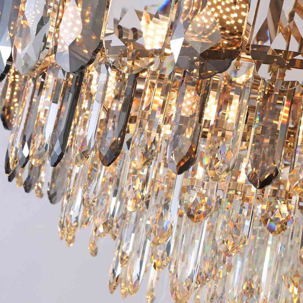 postmodern crystal LED pendent light details 2